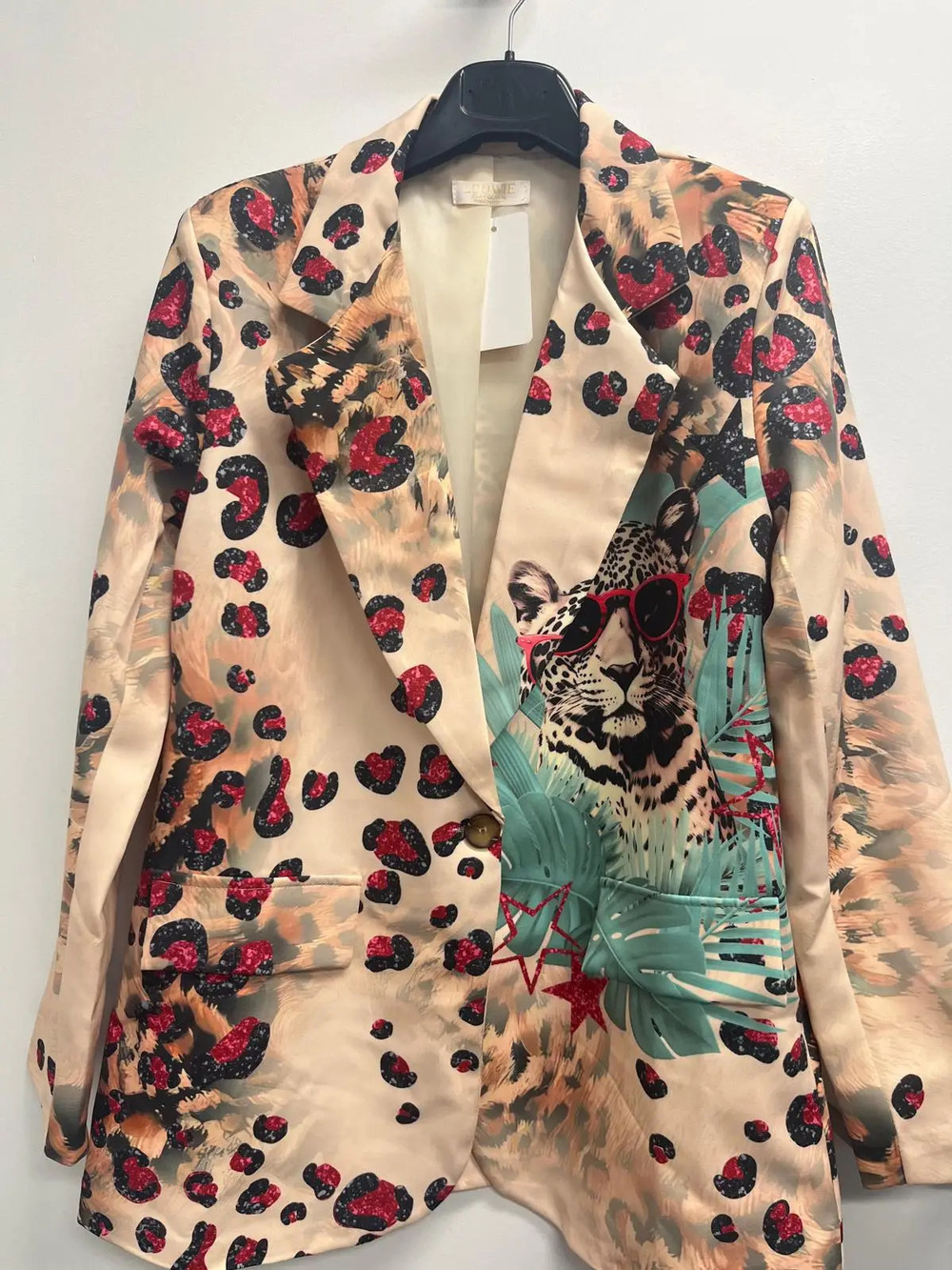 L984 | Loowie Leopard Mix Printed Blazer | Multi | One Size S-L